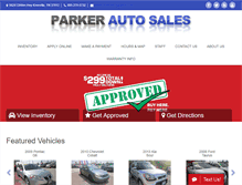 Tablet Screenshot of parkerautoknoxville.com